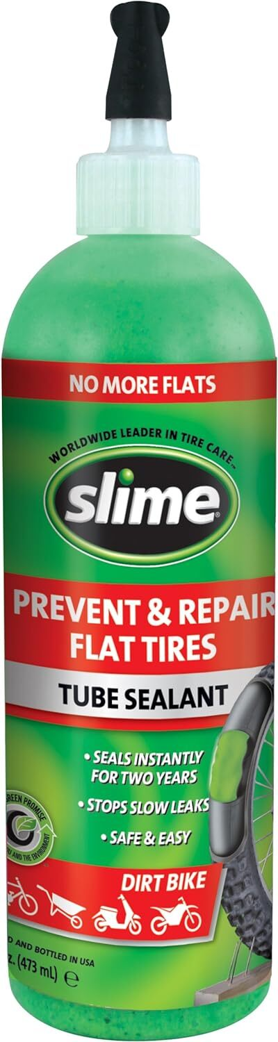 Slime 16oz Tube Sealant – Anti-Puncture Fluid for Tires