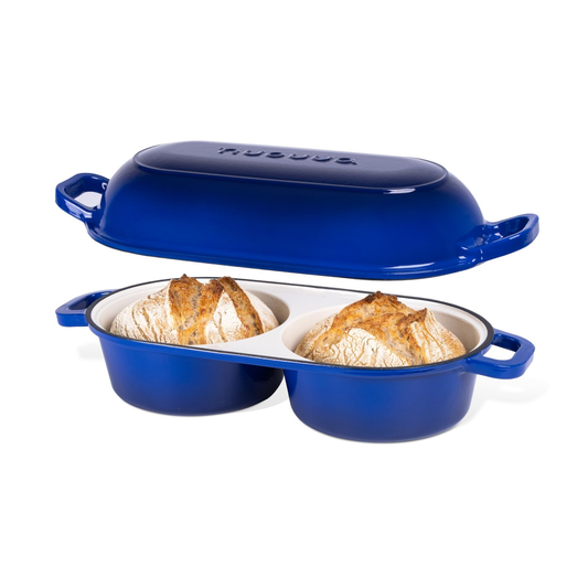 Dutch Oven For Sourdough Bread Baking – Enamelled Cast Iron Bread Loaf Pot – ...
