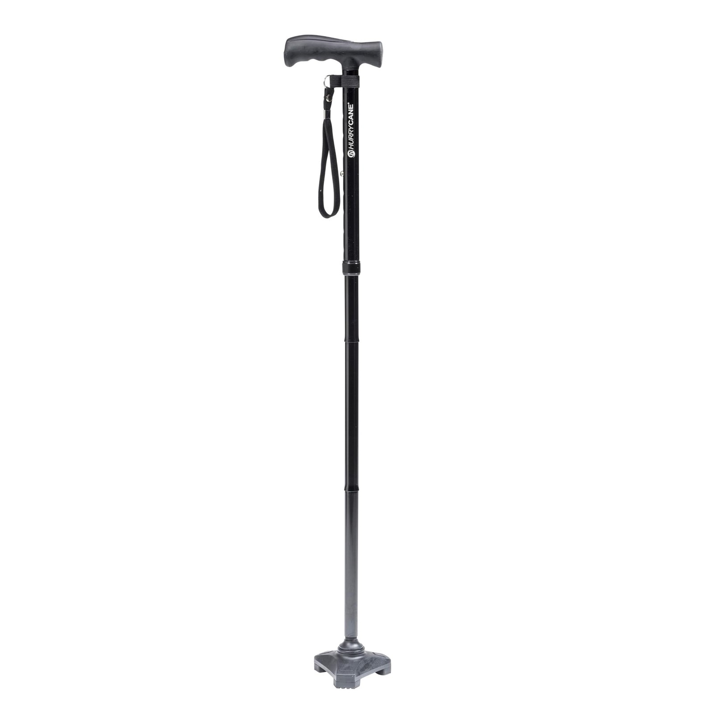 HurryCane Freedom Edition Foldable Walking Cane with T Handle – Adjustable Lightweight Mobility Cane