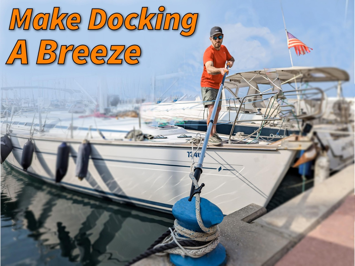 Boat Hook for Docking with Telescoping Extension Pole // Durable, Floating, L...
