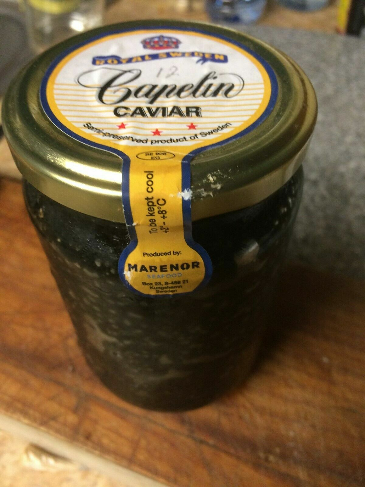 Royal Sweden Capelin Roe Caviar – Large 12 oz Jar – Free Shipping