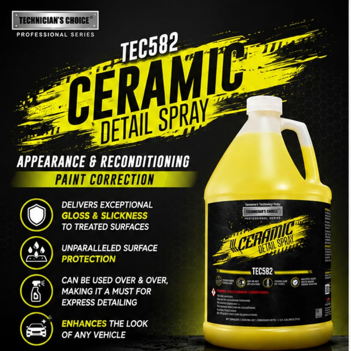 TEC582 CERAMIC DETAIL SPRAY 1 Gallon