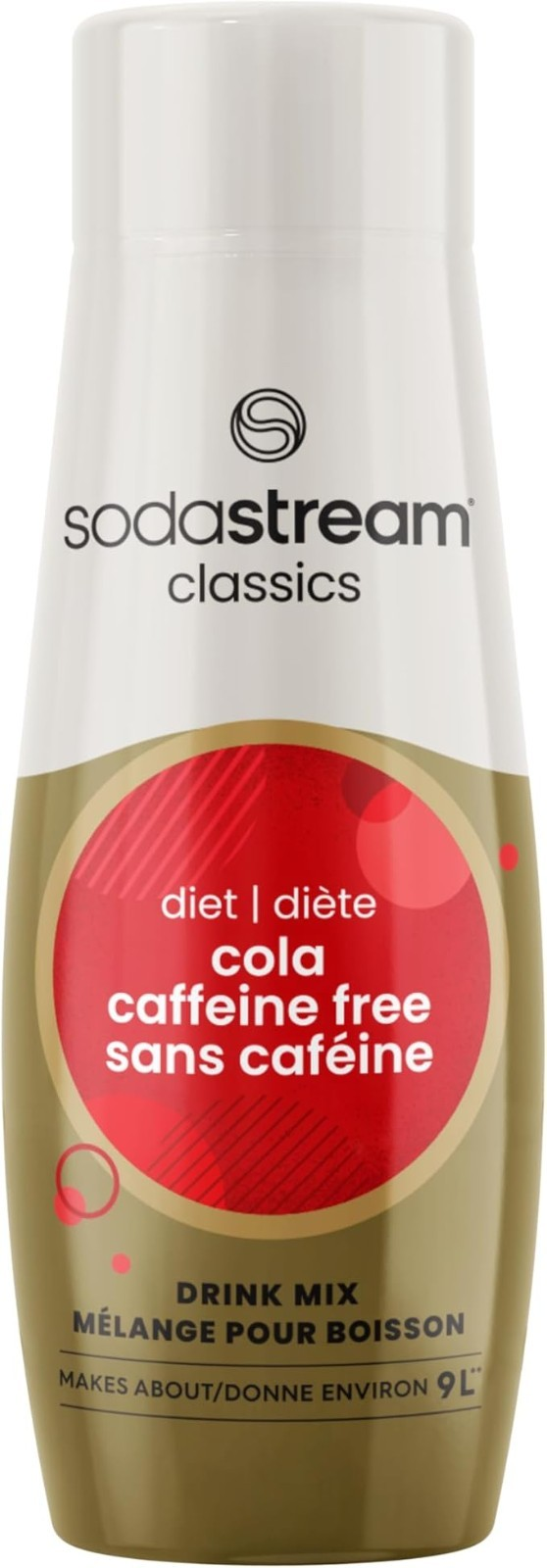 SodaStream Classic Diet Cola Caffeine Free Drink Mix 440ml (Pack of 2) Sugar Free Soda