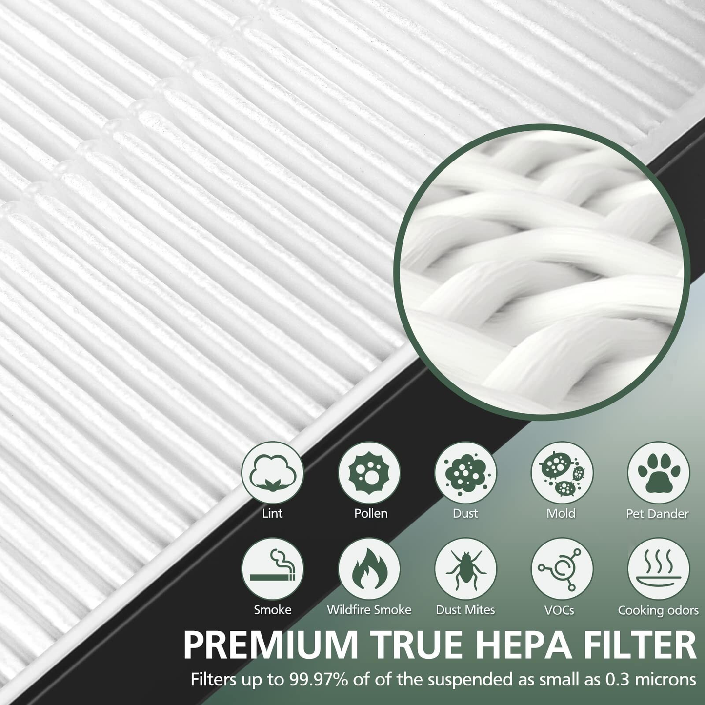 2 Pack A2 H13 HEPA Replacement Filters for 3M Filtrete Room Air Purifiers Free shippingh