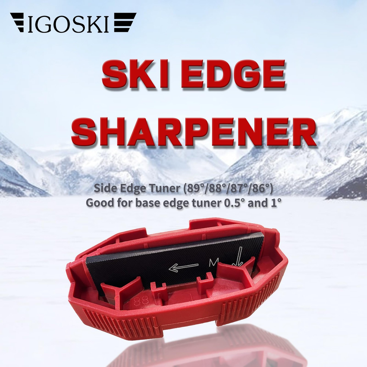 Ski & Snowboard Edge Bevel Tuning Kit | Sharpener with Diamond Files & Gummi Stone | FREE SHIPPING ⛷️🏂