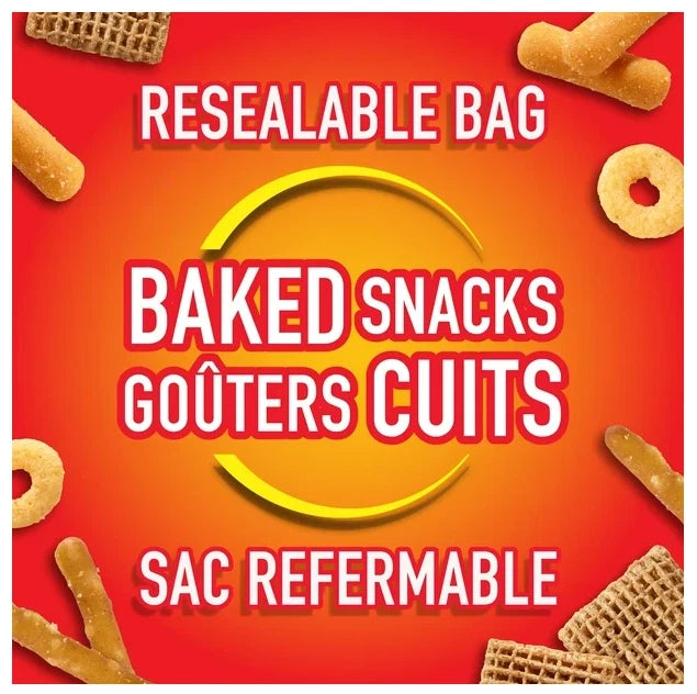 Crispers Bits & Bites Original Snack and Cracker Mix, 145g (4 Pack)