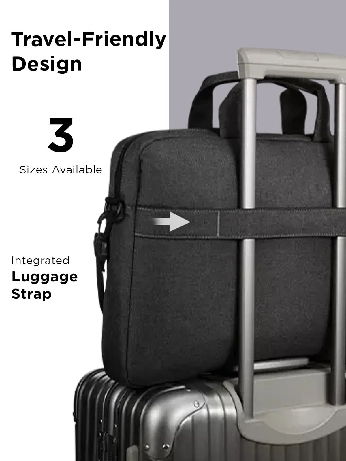 Lenovo T210 15.6 Inch Black Laptop Messenger Bag Water Repellent Design