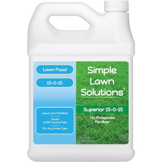 Superior 15-0-15 Liquid Lawn Fertilizer - Lawn Food for Growth & Green - Nitr...