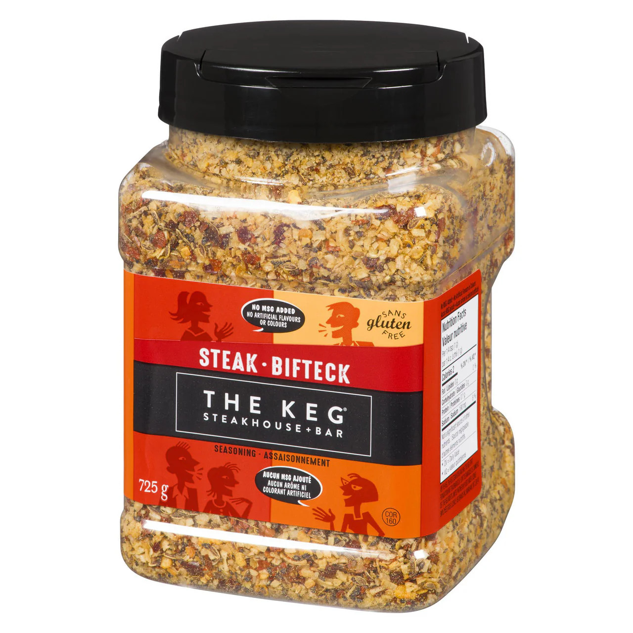 The Keg Steakhouse Steak Seasoning, No MSG Added, 725g/1.6 lbs. Bottle