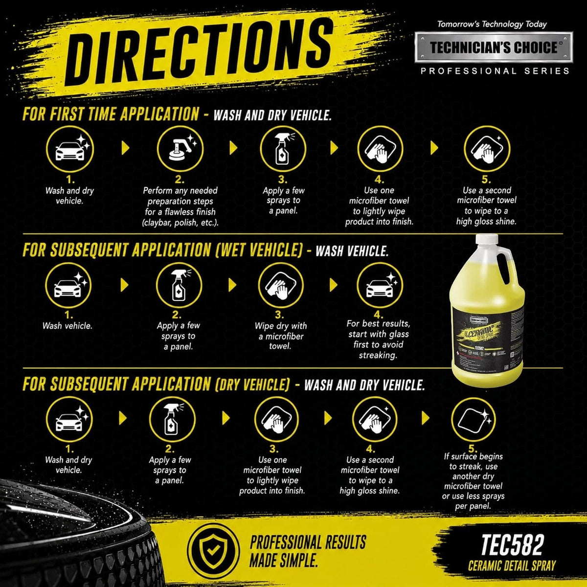 TEC582 CERAMIC DETAIL SPRAY 1 Gallon