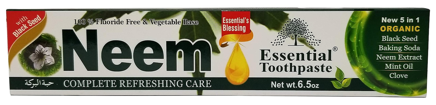 Neem Essential Toothpaste New 5-in-1 Formula 6 Pack Natural Oral Care