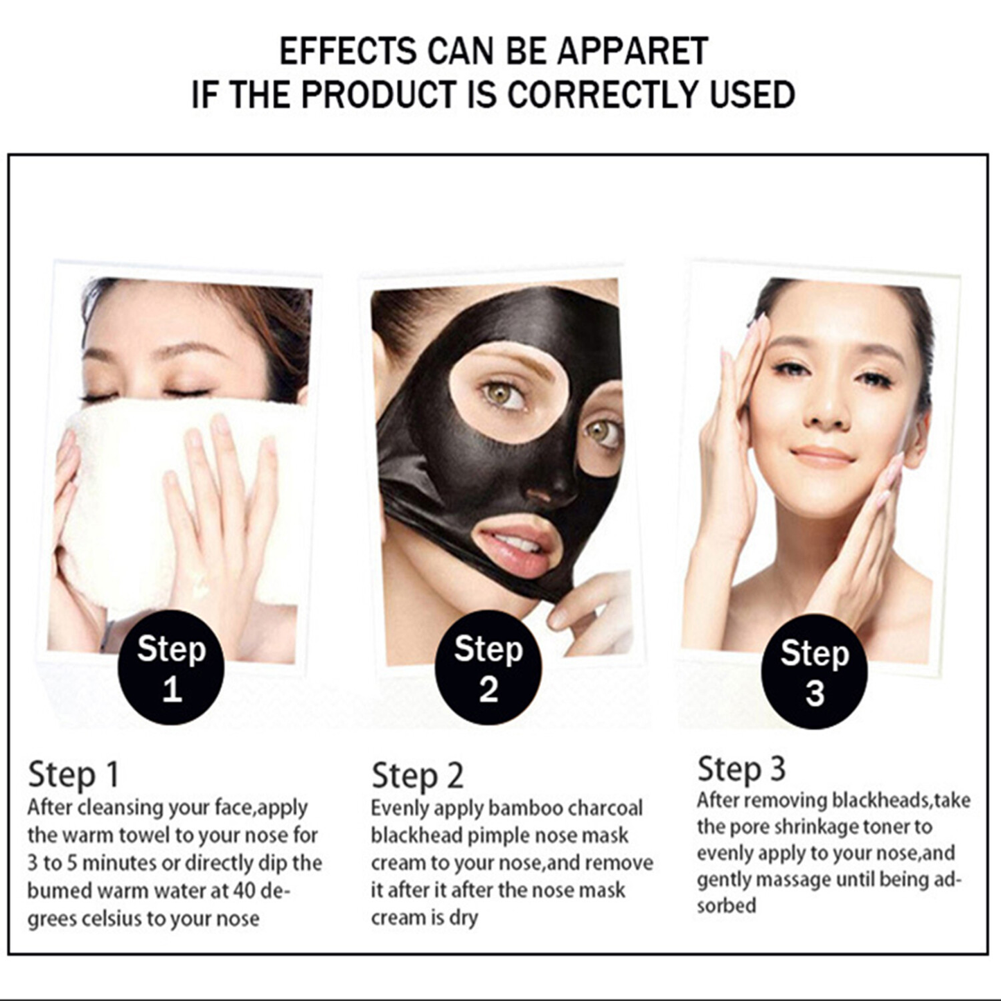 AICHUN BEAUTY Peel-Off Facial Mask Deep Cleansing Oil & Dirt Face Pores 120ml | Free Shipping