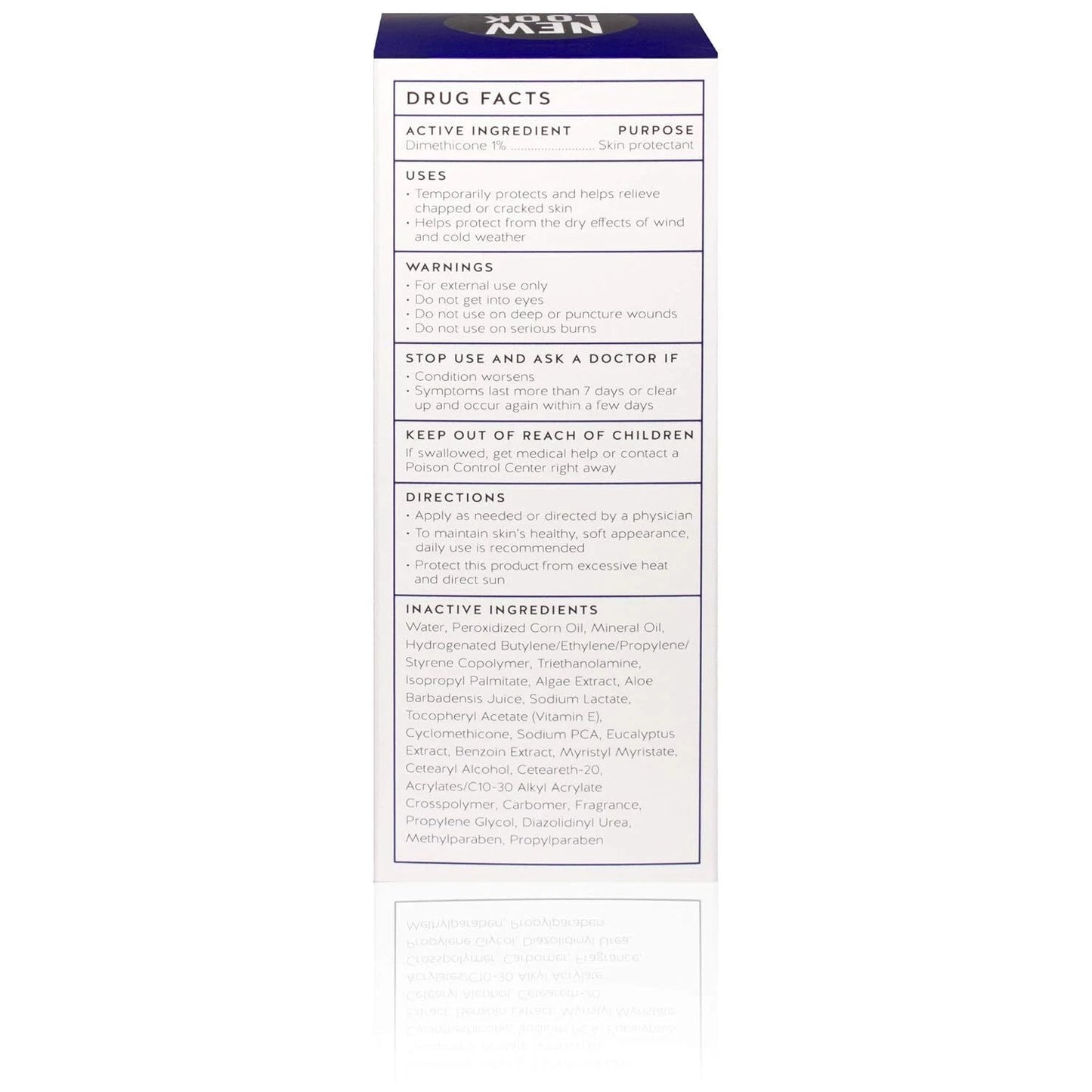 Blue White Skin Care Agent 4 Ounce Healing Cream For Wounds And Dry Skin