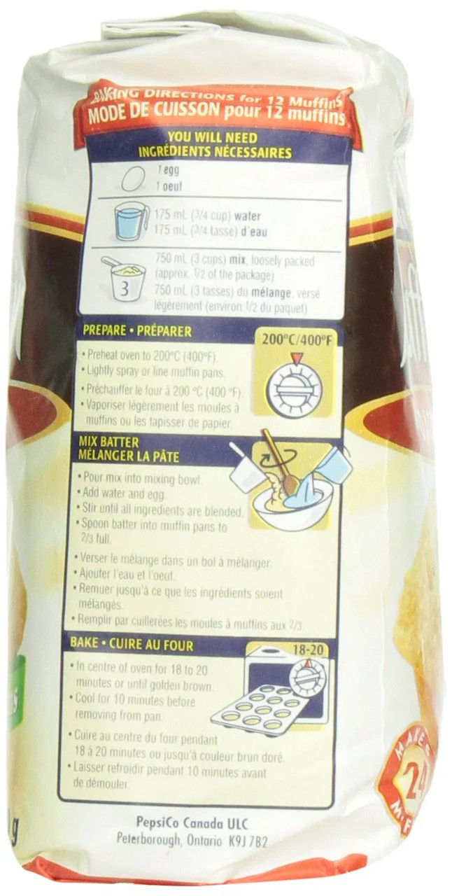Quaker Oatmeal Muffin Mix 900g (31.7 oz) | Easy Homemade Muffin Mix | Free Shipping