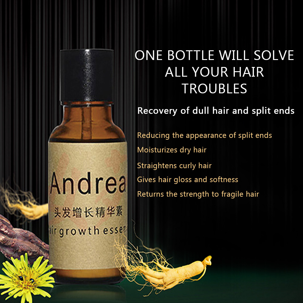 Andrea Hair Regrow Oil Growth Ginger Essence Hair Loss Serum Treatment 5x20ml