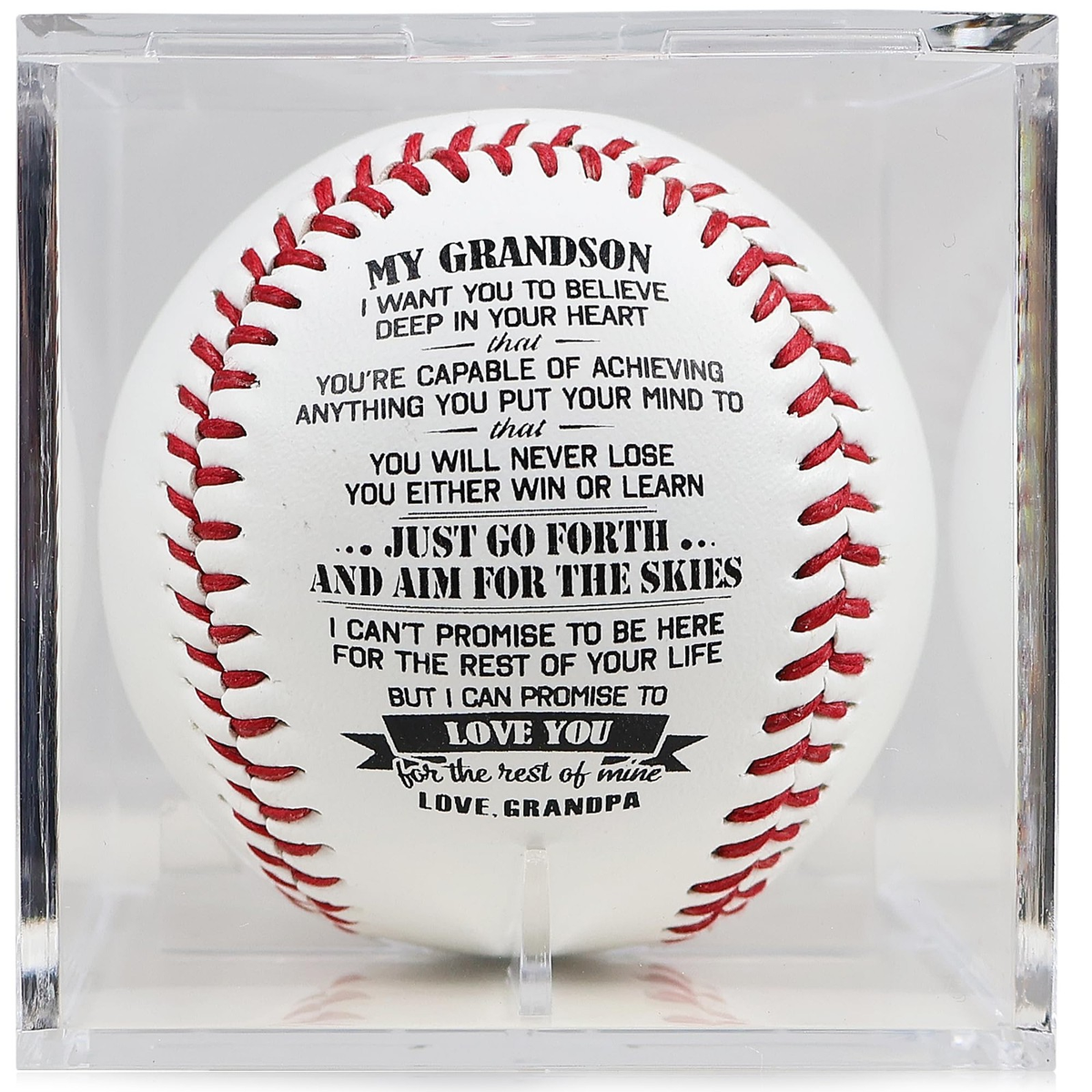 Personalized Baseball Gift for Grandson | Inspirational Birthday & Christmas Keepsake | 7.2cm | FREE SHIPPING ⚾🎁