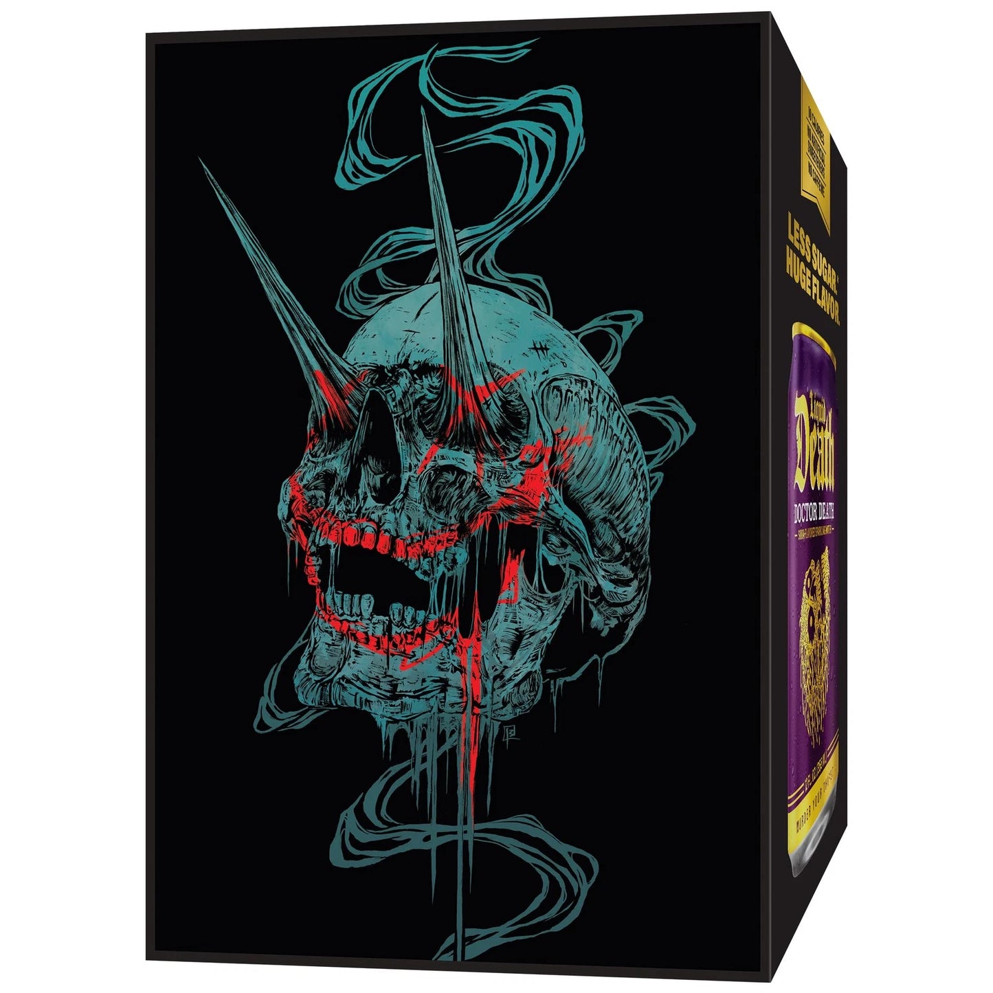 Liquid Death Doctor Death Soda-Flavored Sparkling Water. 12 pack
