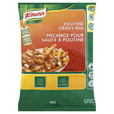 Knorr Poutine Gravy Mix 430g bag 66 servings 4 Litres
