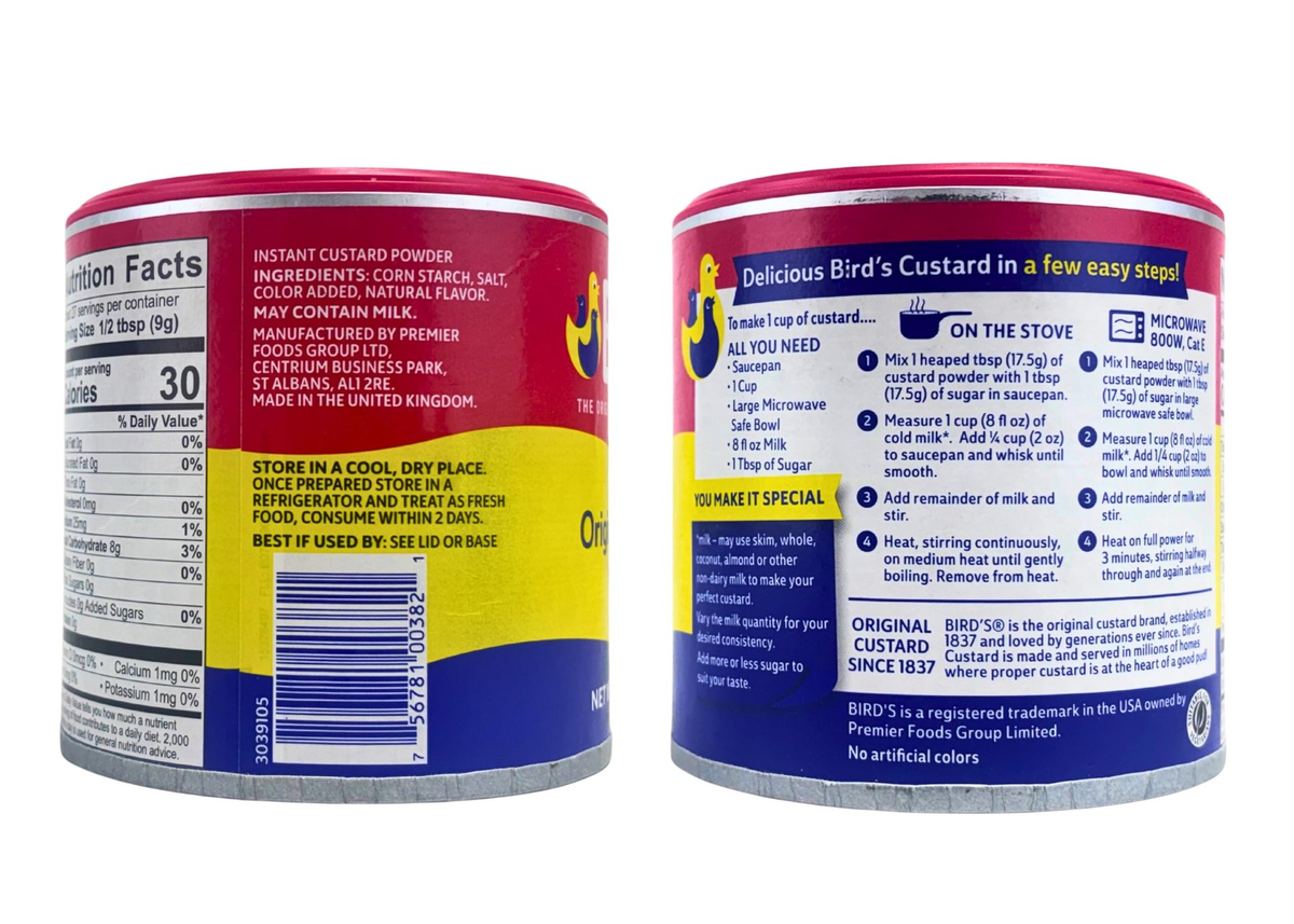 Birds Custard Powder  2 Pack x 250g