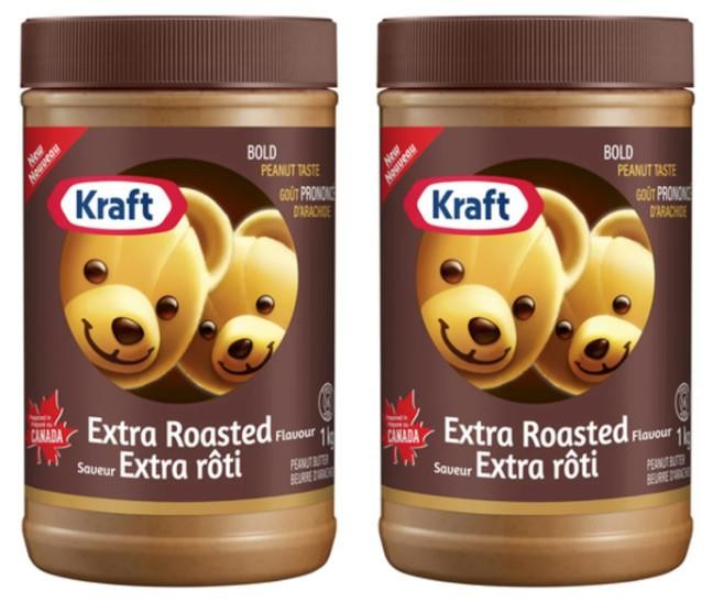 Kraft Peanut Butter Extra Roasted Flavour 1kg (2 Pack) – Rich Roasted Peanut Taste