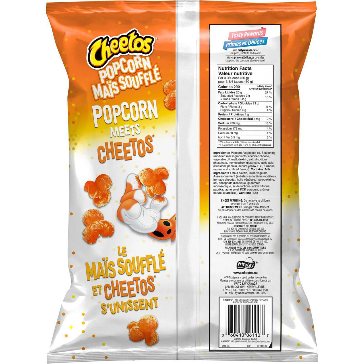 Cheetos Popcorn Cheddar Flavor, 180g/6.3 oz