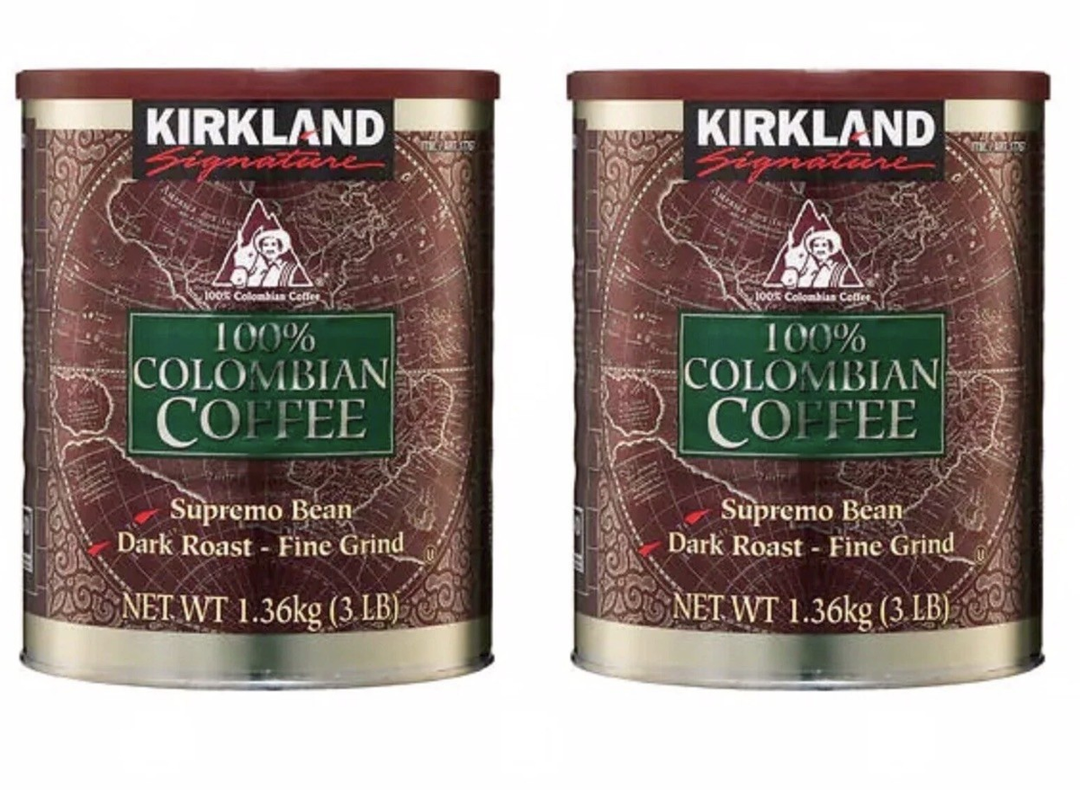 2 Packs Kirkland Signature 100% Colombian Coffee 3 LB Each