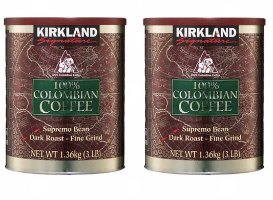 2 Packs Kirkland Signature 100% Colombian Coffee 3 LB Each