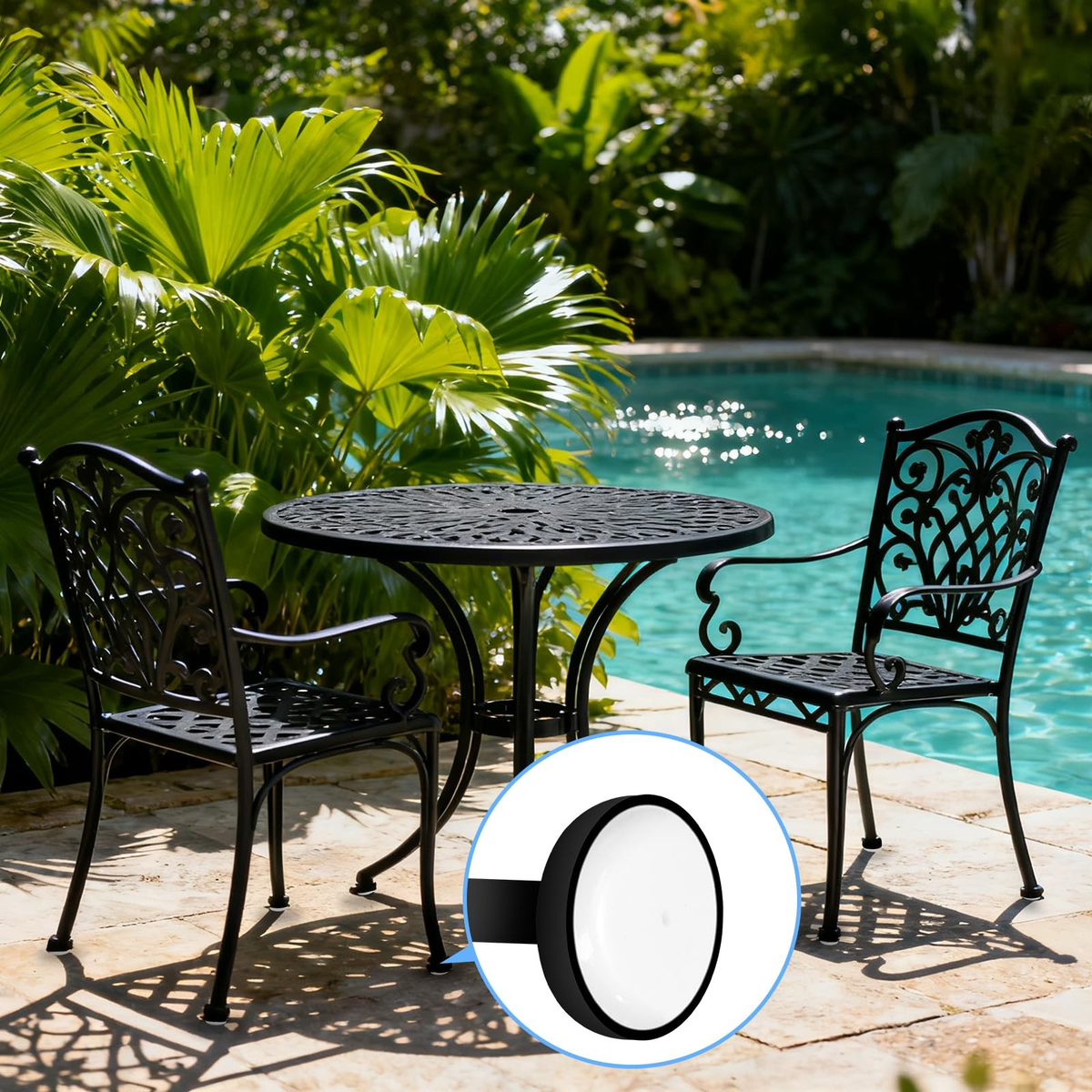 100 Pack 1.5" Patio Furniture Feet Caps | Plastic Chair Leg Glides for Metal Chairs & Tables | FREE SHIPPING 🪑🌿