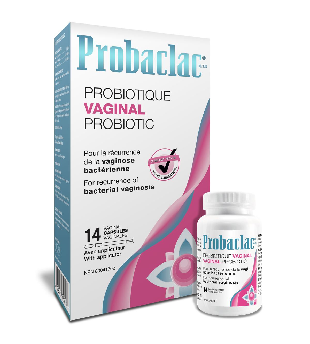 Probaclac Vaginal probiotic, bacterial vaginosis, pH balance