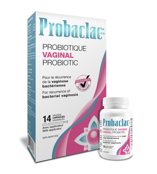 Probaclac Vaginal probiotic, bacterial vaginosis, pH balance