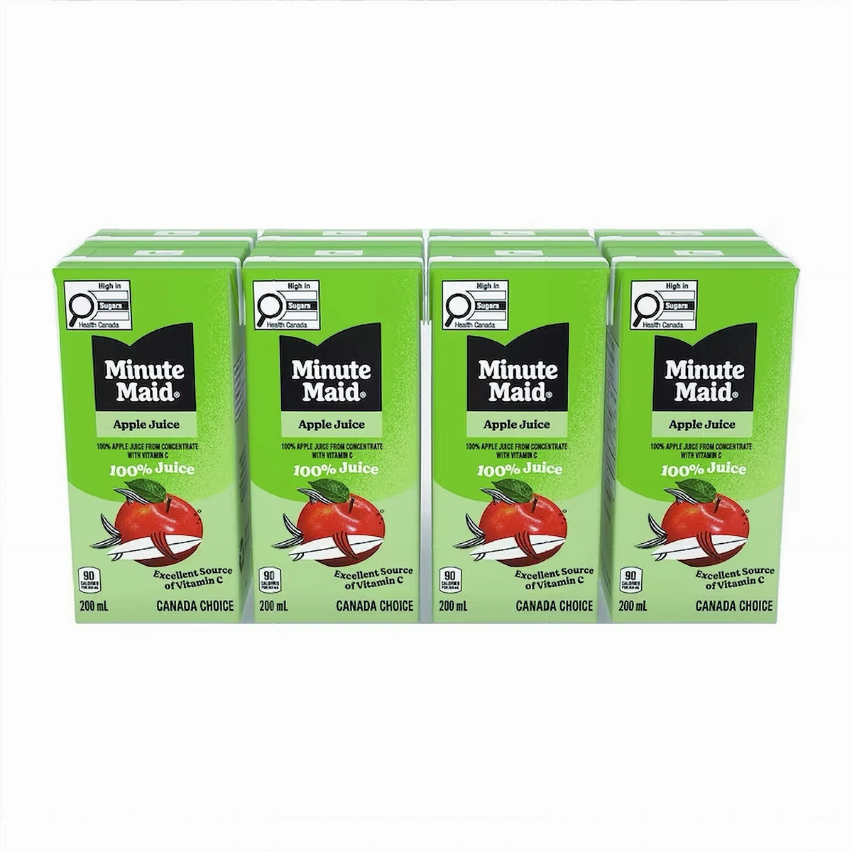 Minute Maid 100% Apple Juice Boxes | 8 x 200 mL (6.8 fl oz) | Convenient On-the-Go Drinks | FREE SHIPPING 🍎🧃