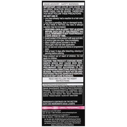 Schwarzkopf Color Ultime Permanent Hair Color Cream, 1.4 Sapphire Black
