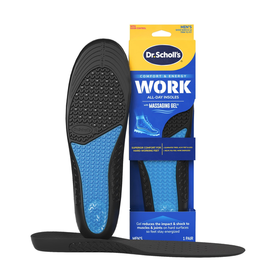 Dr. Scholls WORK Massaging Gel Advanced Insoles for Men Shoe Inserts