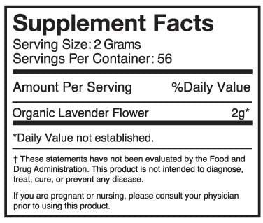 Nature Restore USDA Certified Organic Dried Lavender Flowers, Loose Leaf, Extra