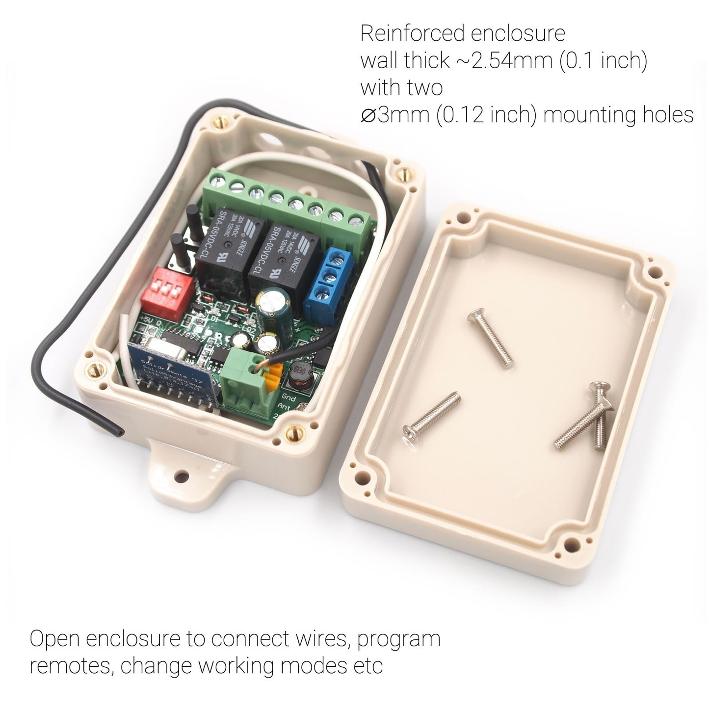 Solidremote 12V-24V Secure Wireless RF Remote Control Relay Switch