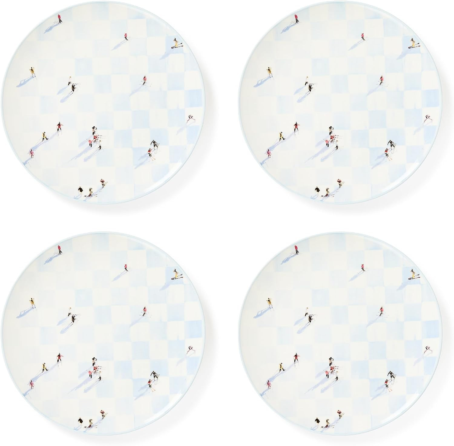 Gray Malin Set of 4 Stoneware Dinner Plates – Dishwasher Safe – Elegant Dining – Free Shipping