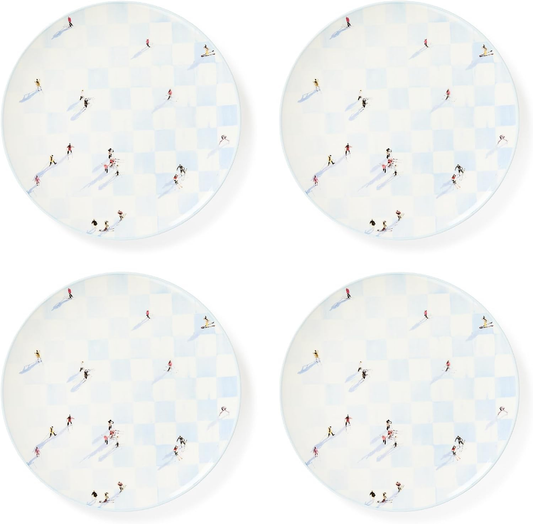 Gray Malin Set of 4 Stoneware Dinner Plates – Dishwasher Safe – Elegant Dining – Free Shipping