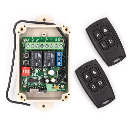 Solidremote 12V-24V Secure Wireless RF Remote Control Relay Switch