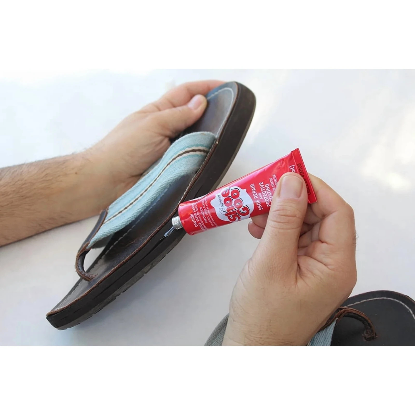 Shoe Goo Clear Shoe Repair Adhesive 3.7 oz Waterproof Flexible Glue Shoe Repair, Clear, 3.7 fl oz