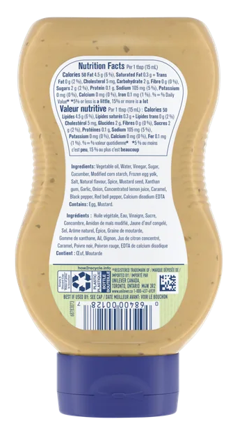 Hellmann's Classic Burger Sauce 325ml – Creamy Burger & Sandwich Condiment