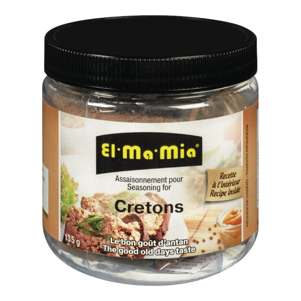 3 X El Ma Mia Seasoning for Cretons Spice Mix 135g EACH - FRESH FROM CANADA
