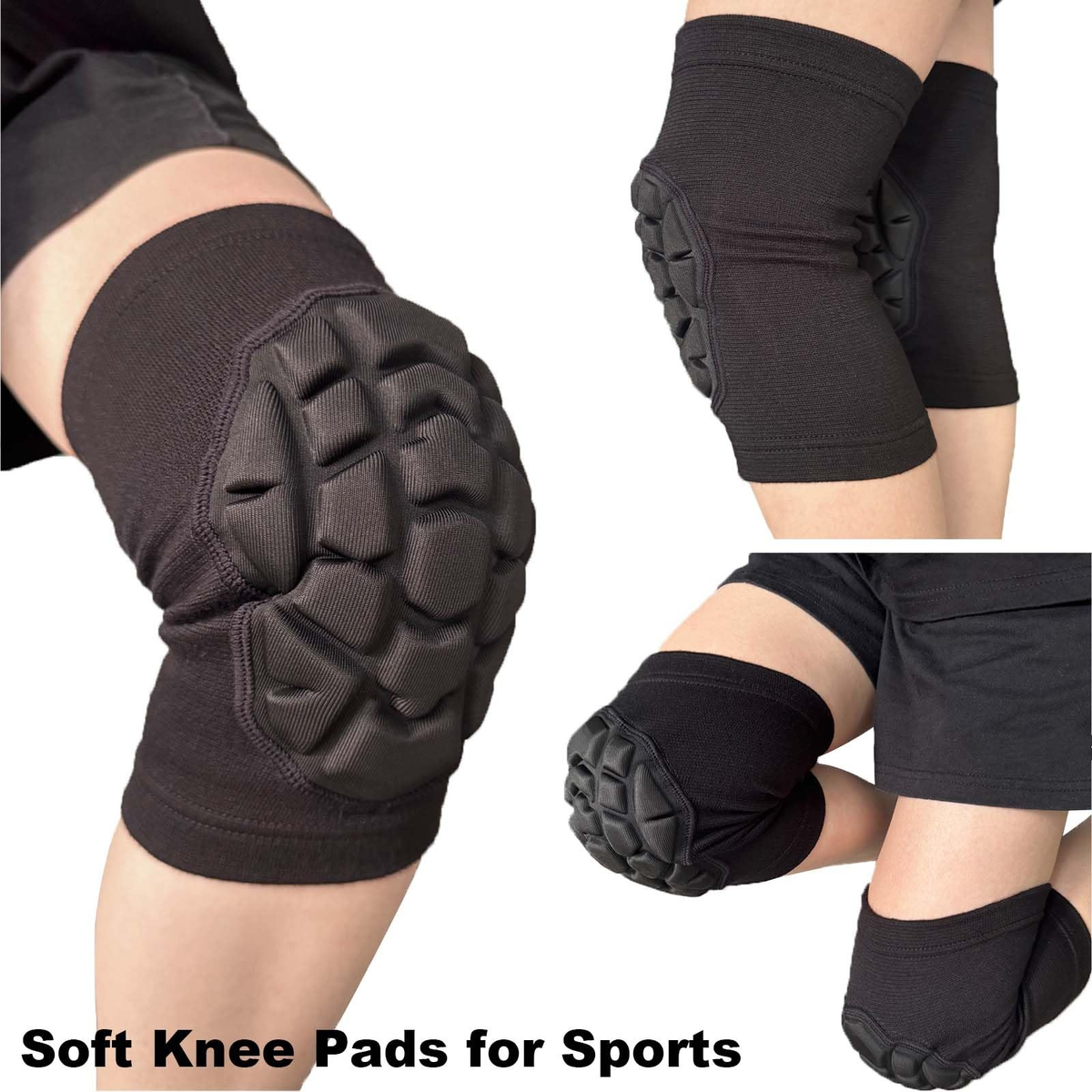 Knee Pads for Volleyball, Soccer, Dance & Yoga | Soft Breathable Sports Knee Protection | Running & Skating | FREE SHIPPING 🏐⚽🛼