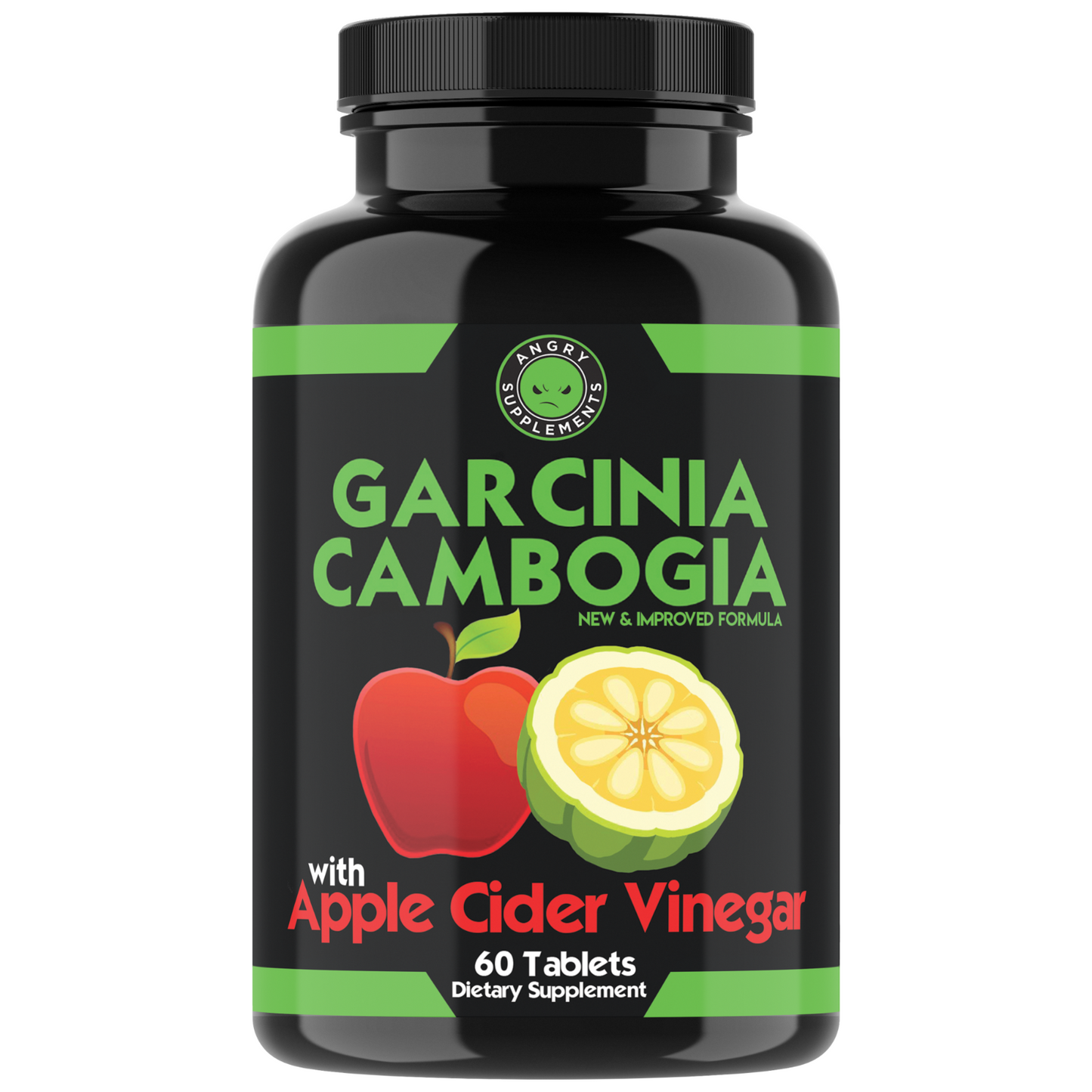 THE Best  Weight Loss Garcinia Cambogia w. Apple Cider Vinegar Fat Burner (3-PK)