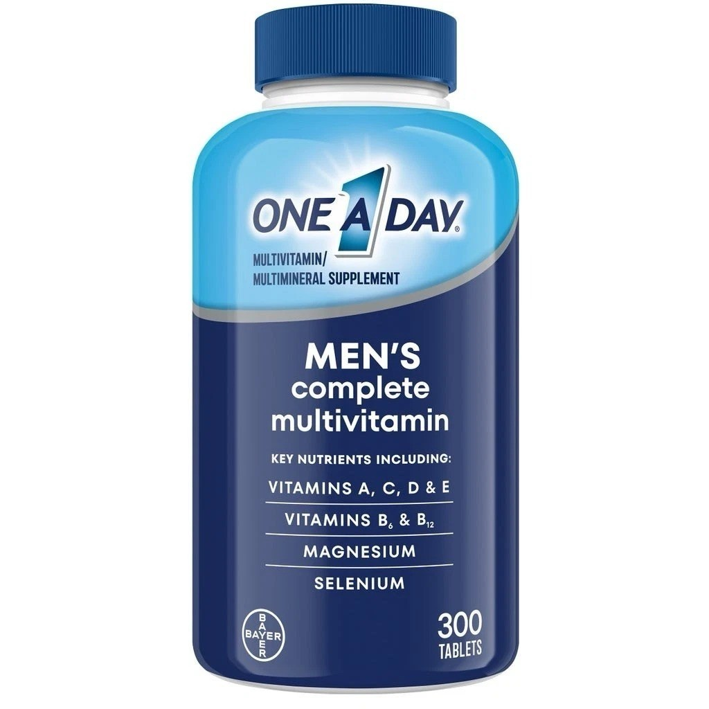 One A Day Men's Complete Multivitamin 300 Tablets Energy Immune Heart Health