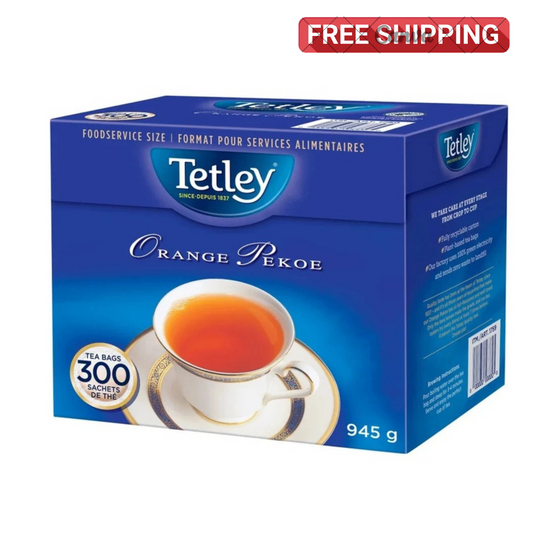 Tetley Orange Pekoe Black Tea 300 Tea Bags 945g – Rich & Smooth – Free Shipping