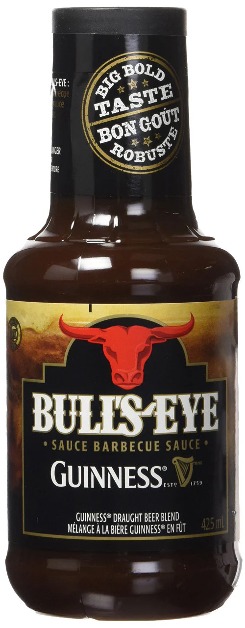 BULL'S-EYE GUINNESS Beer Blend BBQ Sauce,  425ml/14 oz