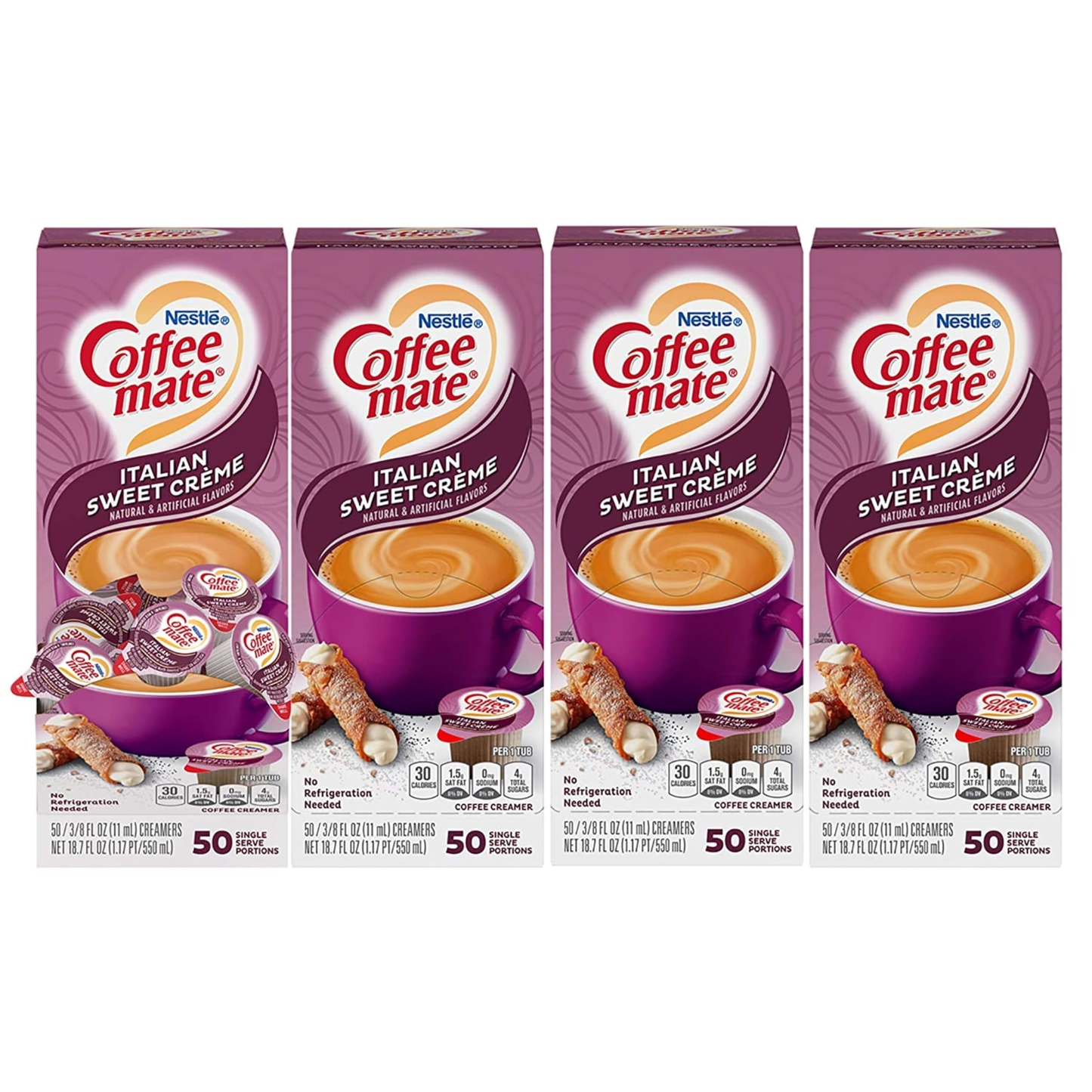 Nestle Coffee-Mate Italian Sweet Creme Non-Dairy Coffee Creamer 200 Singles
