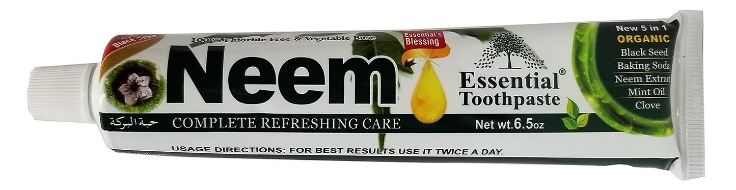Neem Essential Toothpaste New 5-in-1 Formula 6 Pack Natural Oral Care