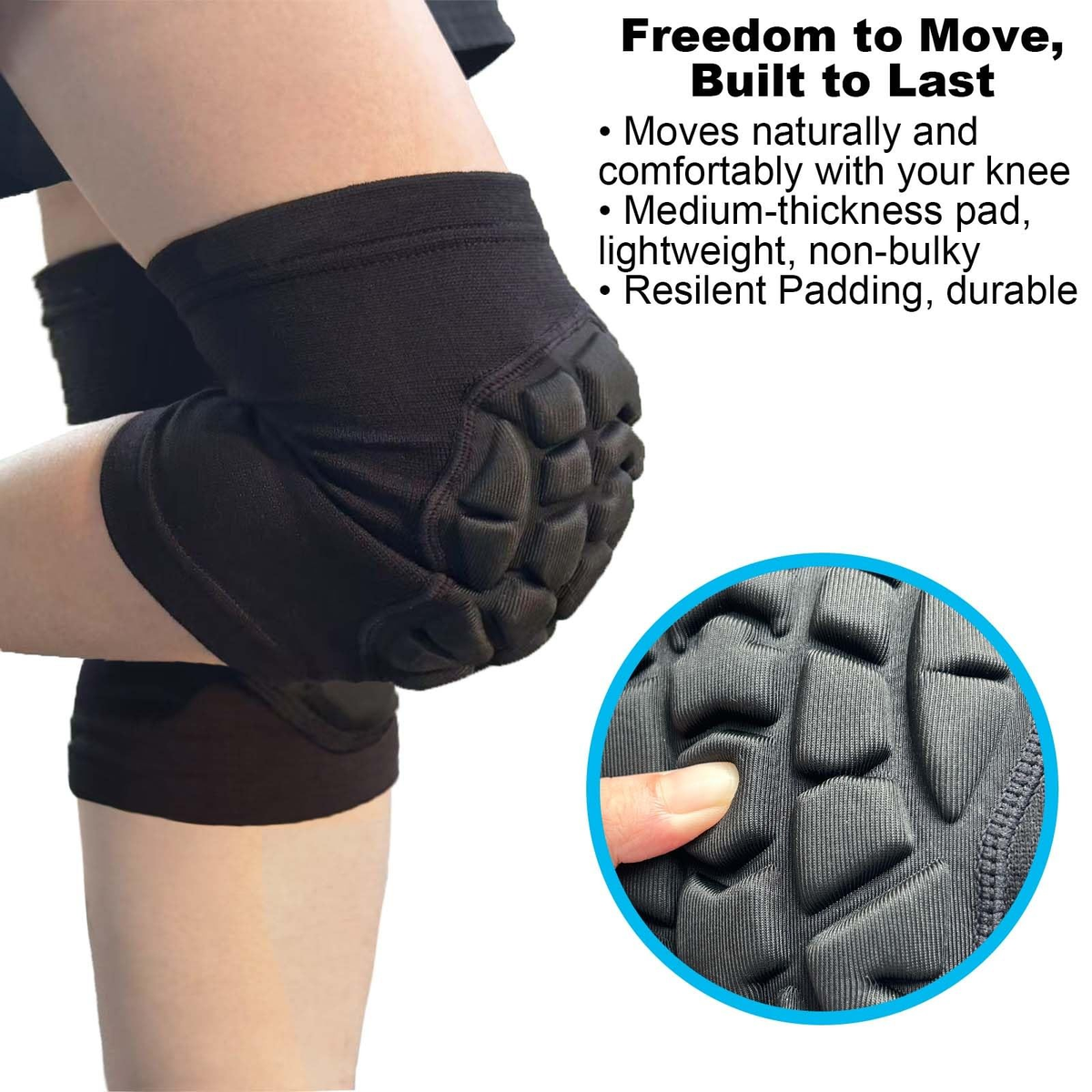Knee Pads for Volleyball, Soccer, Dance & Yoga | Soft Breathable Sports Knee Protection | Running & Skating | FREE SHIPPING 🏐⚽🛼