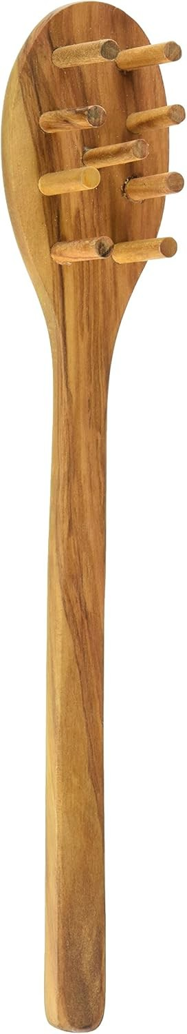 Eddington Italian Olive Wood Pasta Server – Handcrafted in Europe – 12 Inch – Free Shipping